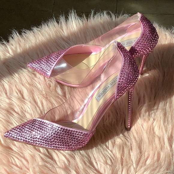 Steve Madden pink rhinestoned pumps💕 - Picture 4 of 5